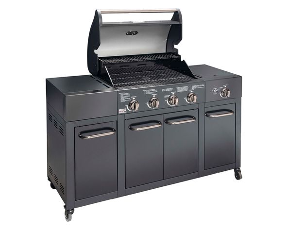 Parrilla a gas 4 quemadores + lateral Buffalo BBQ Grill-2