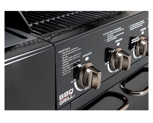 Parrilla a gas 4 quemadores + lateral Buffalo BBQ Grill-3