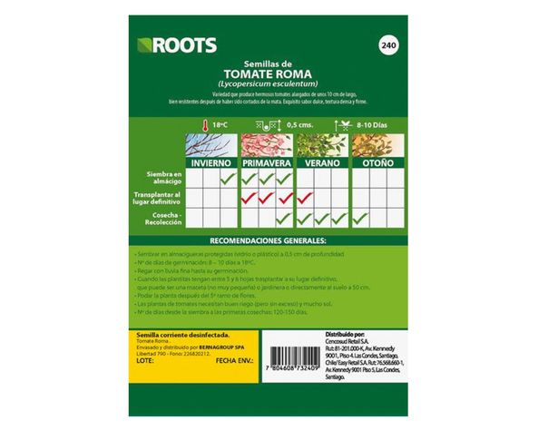 Semilla de verdura Tomate 1 g Roots-1
