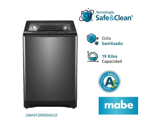 Lavadora LMA9120WDGCL0 carga superior 19 kg diamond gray-2