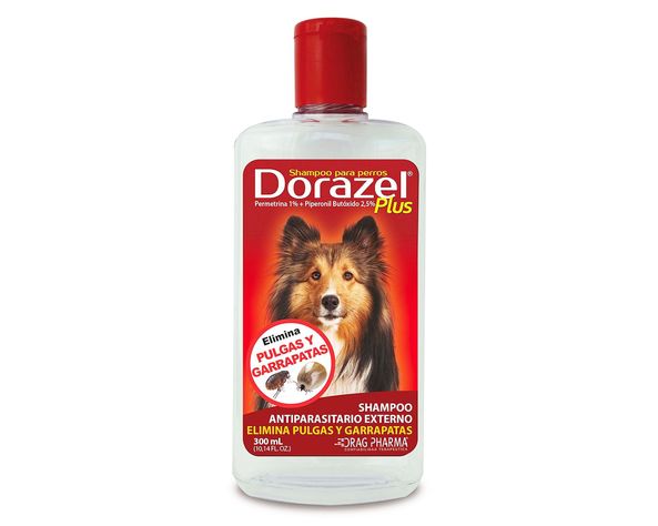 Shampoo antiparasitario 300 ml dorazel plus drag pharma-0