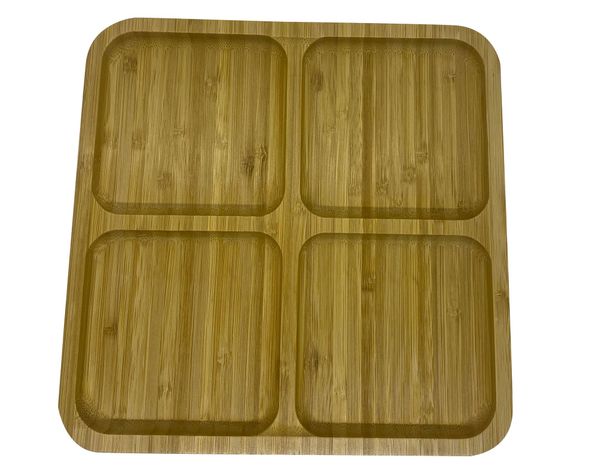 Tabla aperitivos 25 cm Bio Bamboo madera-0