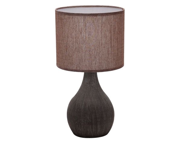 Lámpara sobremesa 1L 60W E27 Toscana III café Abitare-0
