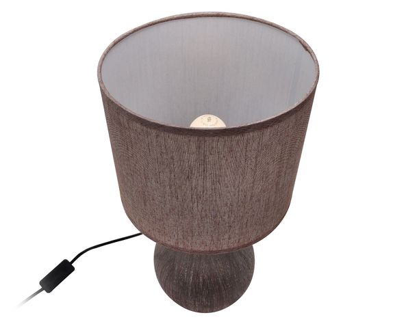 Lámpara sobremesa 1L 60W E27 Toscana III café Abitare-1