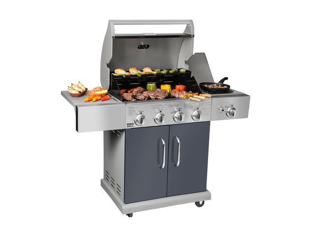 Parrilla a gas 4 quemadores + lateral infrarrojo Texas BBQ Grill-7