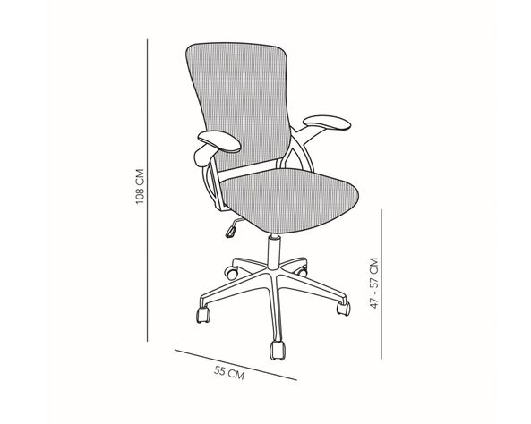 Silla PC Hope gris-5