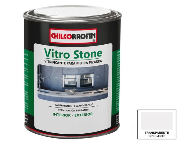 Barniz 1/4 galón Vitro Stone natural brillante Chilcorrofin-0