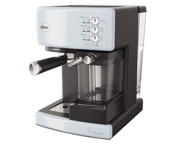 Cafetera espresso Prima latte cotton candy celeste Oster-2