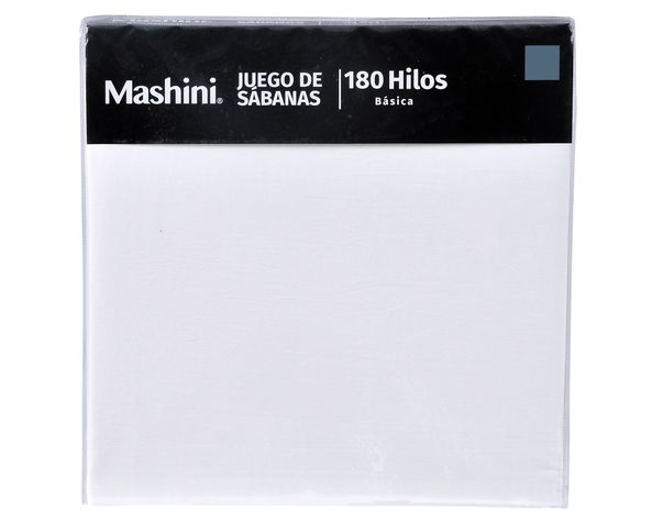 Juego de sábanas King 180 hilos blanco-2