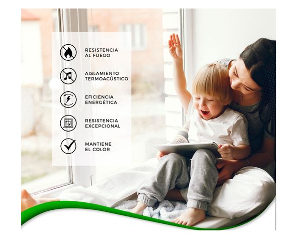Ventana PVC 60x50 cm Monolítica 2 hojas correderas blanco semibrillo-1