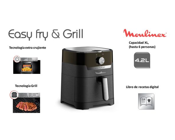 Freidora Easy Fry Grill mecánica 4.2 litros Moulinex-6