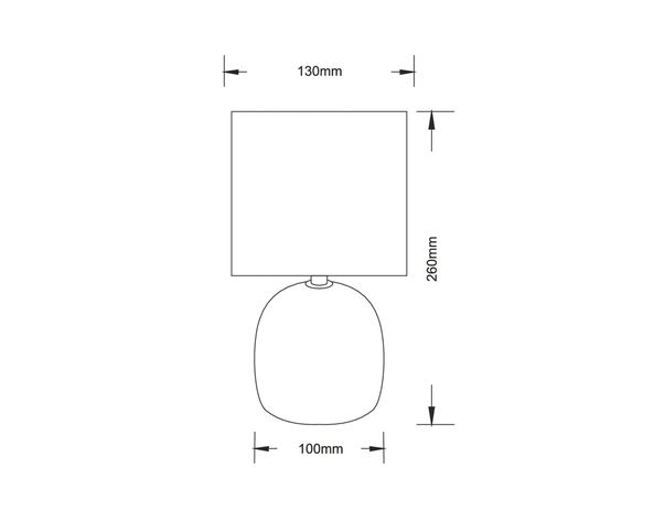 Lámpara sobremesa 1L E27 concreto beige Abitare-3