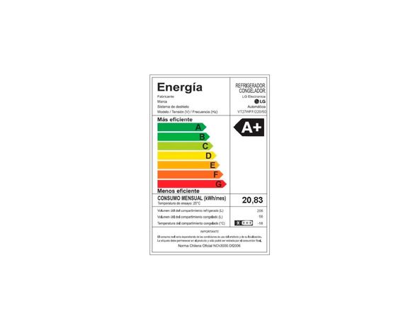 Refrigerador Top Mount no frost 262 litros VT27WPP  platinum silver-7