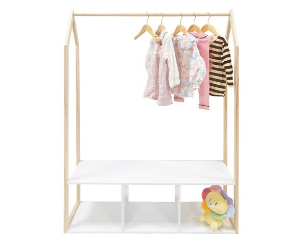 Clóset infantil madera 3 Espacios 150x96.6x30.2 cm-1