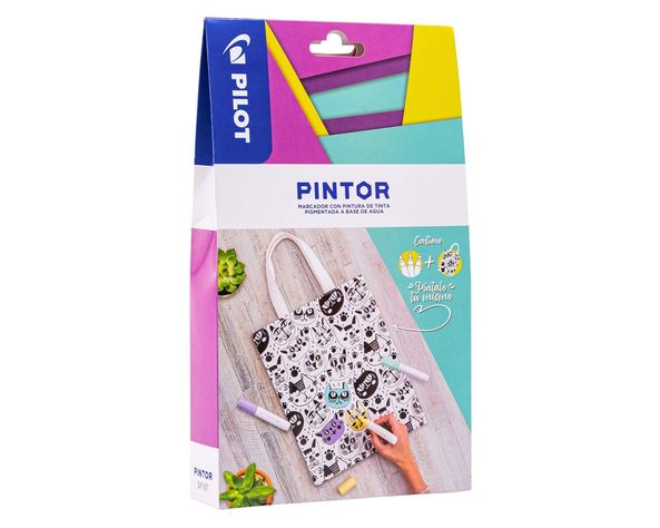 Set marcadores tinta a base de agua + bolsa-0