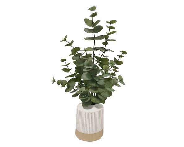Planta artificial con maceta Eucalipto-0