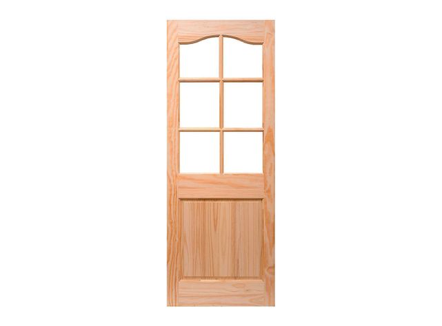 Puerta Pino Radiata Colico 6 vidrios 65x200 cm Moldupanel-1