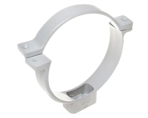 Abrazadera tubo de bajada PVC-0