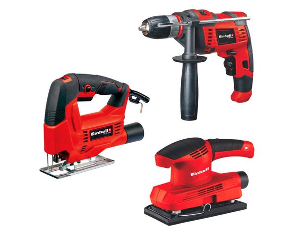 Taladro atornillador TC-ID 550 E 500W + Sierra caladora TC-JS 60/1 400W + Lijadora orbital TC-OS 1520 150W-0