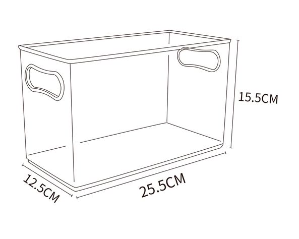Caja organizadora angosta plástico-3