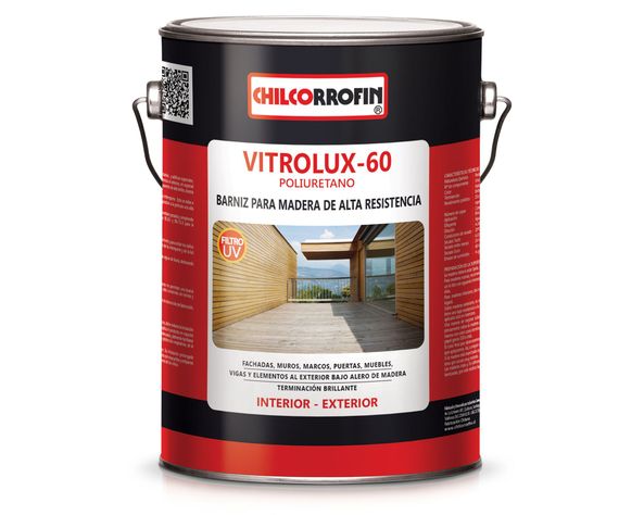 Barniz 1 galón Vitrolux-60 natural brillante Chilcorrofin-0