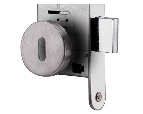 Cerradura embutida dormitorio/clóset Toscana plata Yale-2