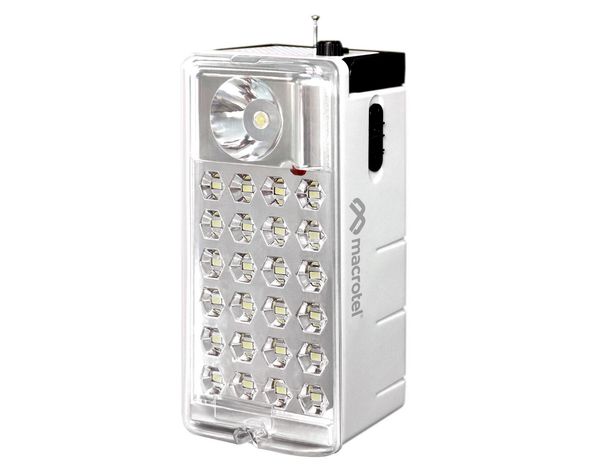 Luz emergencia 24 LED radio MS-6750R Macrotel-0