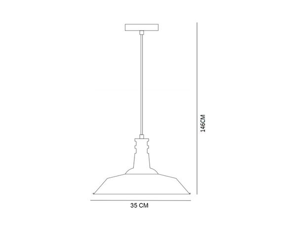 Lámpara colgar 1L E27 Alba blanco-3