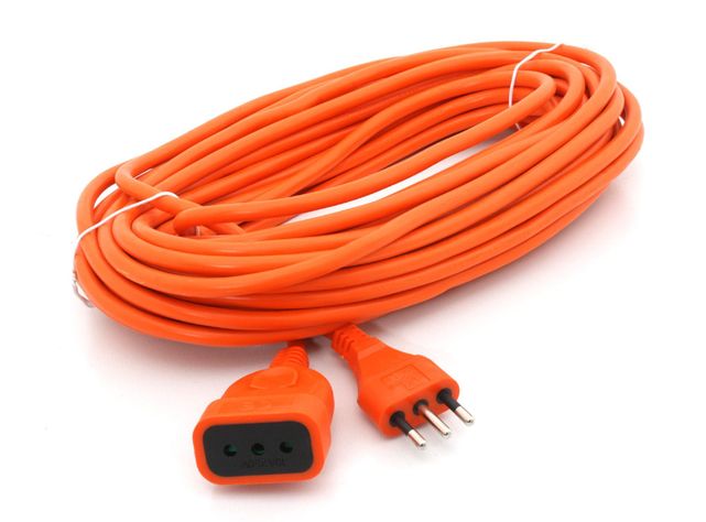 Extensión 15 mt eléctrica naranjo Macrotel-0