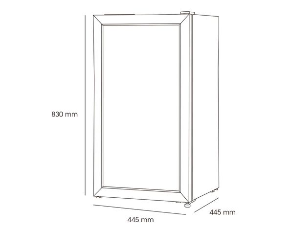 Visicooler 100 litros LG-100 negro Ventus-6