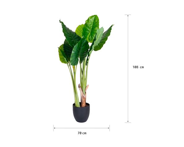 Planta artificial Colocasia Outzen-6