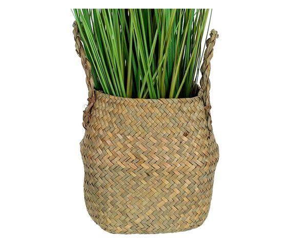 Planta artificial Grass con macetero Outzen-1