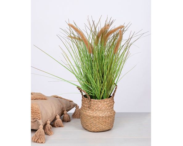 Planta artificial Grass con macetero Outzen-4