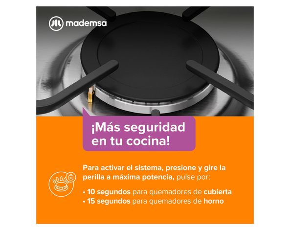 Cocina 6 quemadores M 820 T Mademsa-4