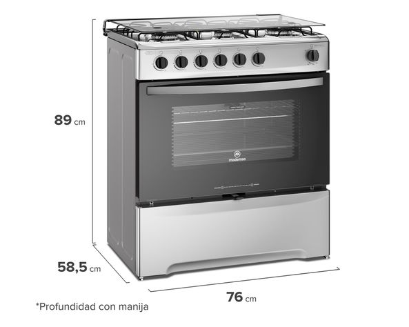 Cocina 6 quemadores M 820 T Mademsa-6