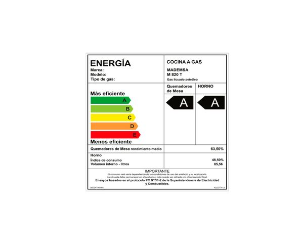 Cocina 6 quemadores M 820 T Mademsa-8