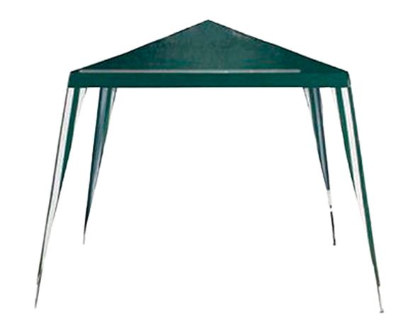 Toldo 2,4x2,4 m verde/blanco Outzen-0