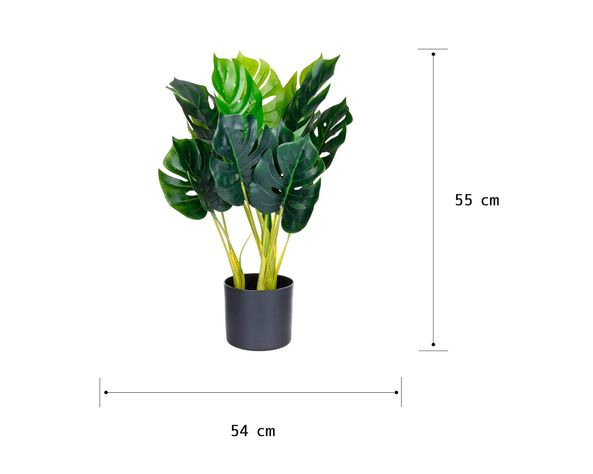 Planta artificial Monstera Outzen-6
