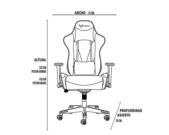 Silla gamer Santiago Wanderers verde/blanco Pegasum-3