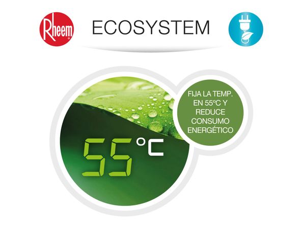 Termo eléctrico digital 30 litros blanco Rheem.-4
