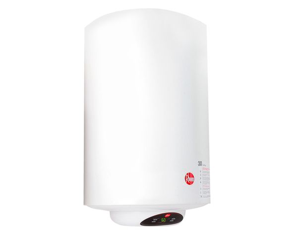 Termo eléctrico digital 30 litros blanco Rheem.-8