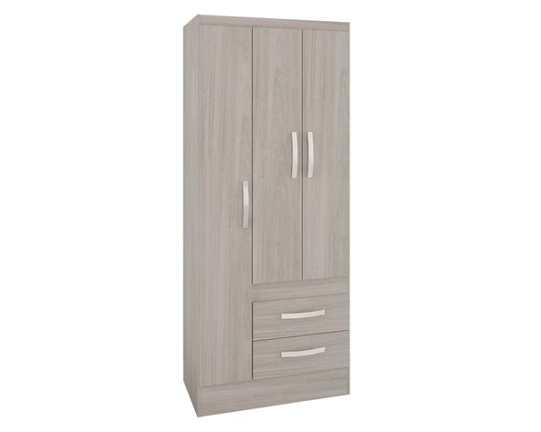 Clóset 3 puertas 2 cajones crema M+Design-2