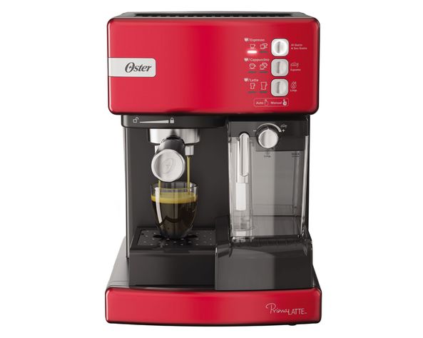 Cafetera espresso Prima latte 6603R rojo Oster-0