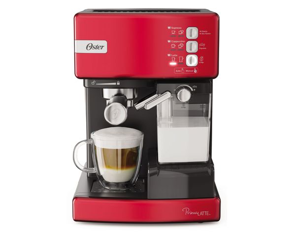 Cafetera espresso Prima latte 6603R rojo Oster-1