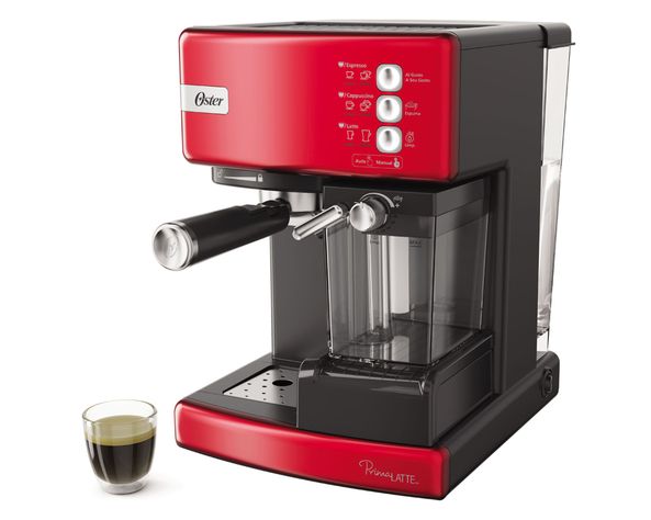 Cafetera espresso Prima latte 6603R rojo Oster-2