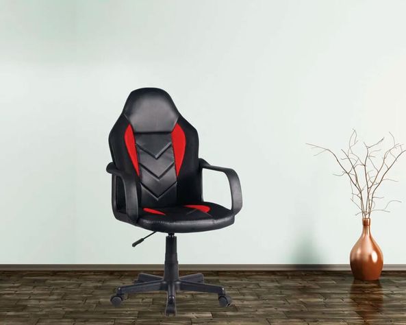 Silla gamer 5238 PR negro rojo M+Design-4
