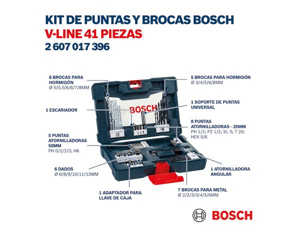 Kit de puntas y brocas V-Line 41 piezas-2