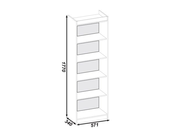 Librero Iracema blanco M+Design-4