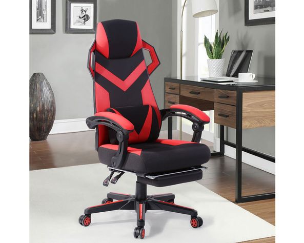 Silla gamer Confort rojo/negro M+Design-5