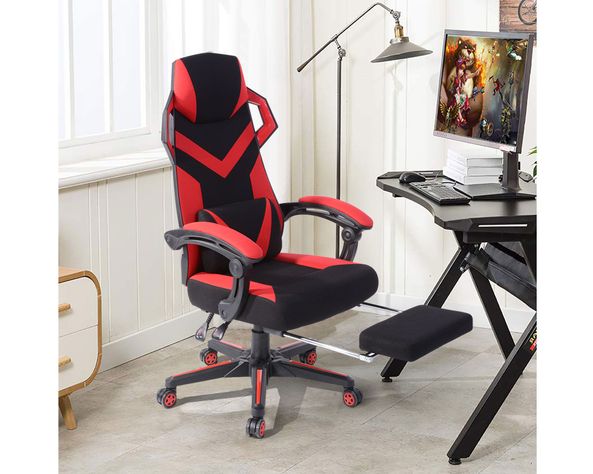 Silla gamer Confort rojo/negro M+Design-6